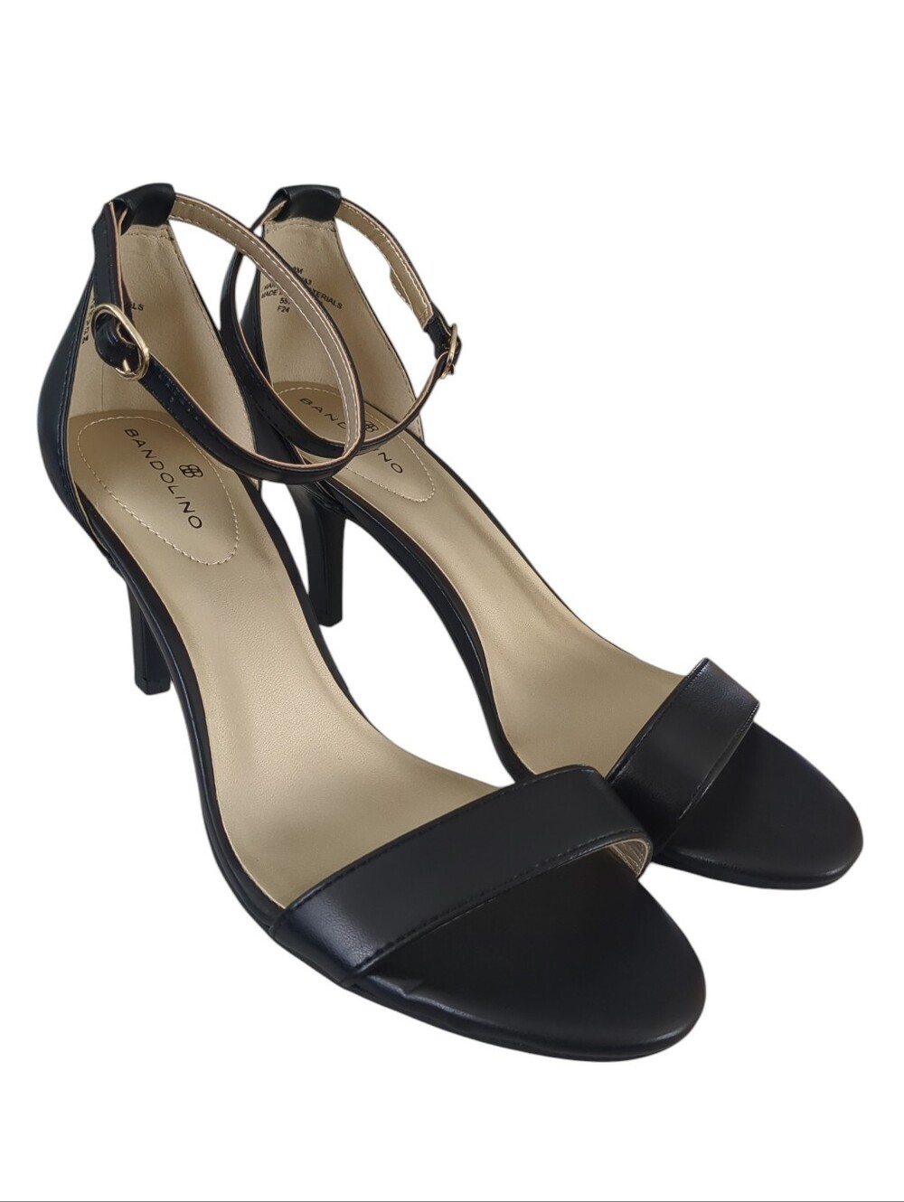 NIB Bandolino Madia Stiletto Dress Sandals - Black (Size 8M)